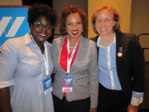 Honorable Megan J. Smith, U.S. Chief Technology Officer, Loretta H. Cheeks, Strong TIES Founder, Quincy Brown, Ph.D., AAAS Science and Policy Fellow NSF (from right to left).